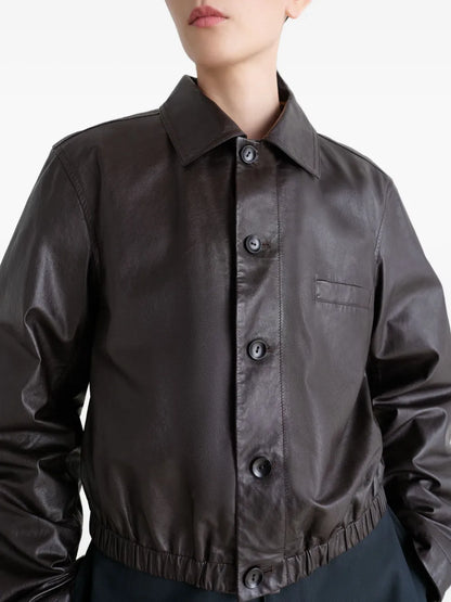Cimarron Black Cropped Leather Jacket