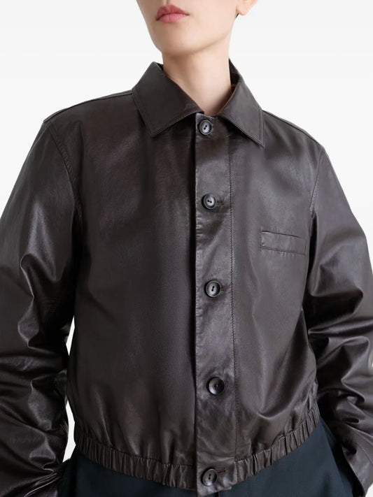 Cimarron Black Cropped Leather Jacket