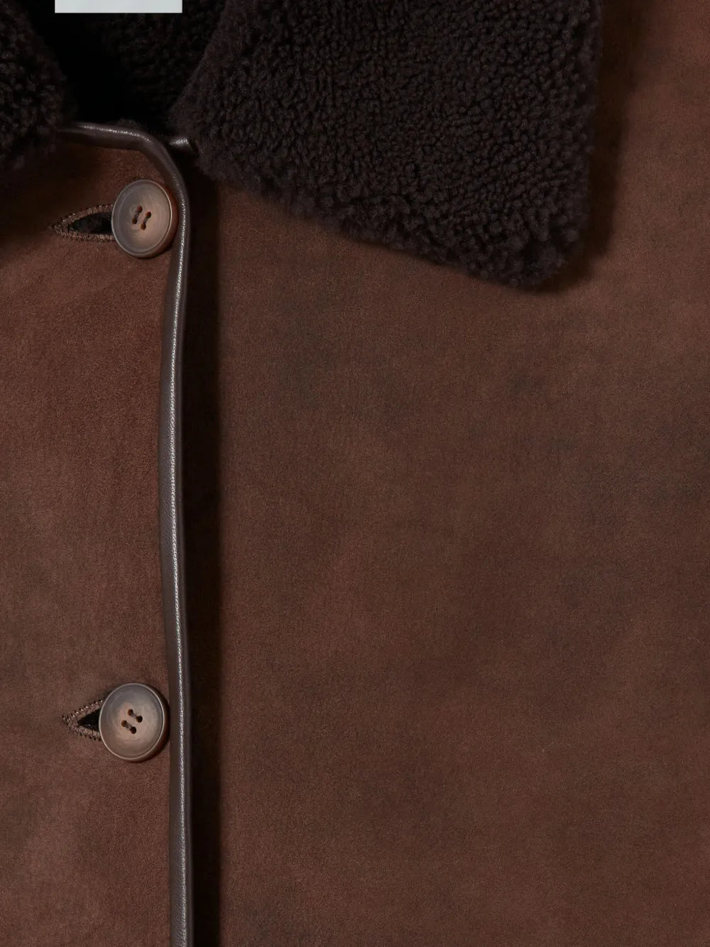 Claudie Pierlot Shearling-Collar Suede Jacket