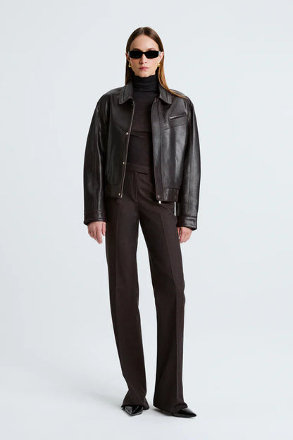 Clint Cropped Bomber Jacket