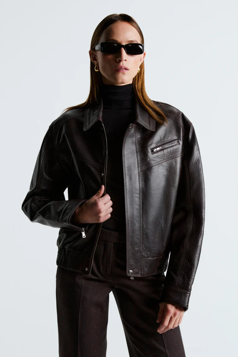 Clint Cropped Bomber Jacket