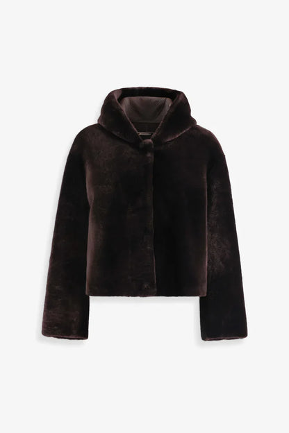 Cooper Hooded Shearling Jacket