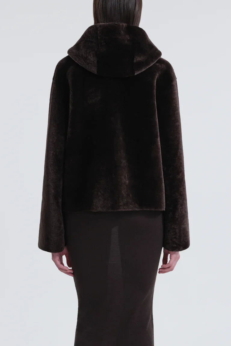 Cooper Hooded Shearling Jacket