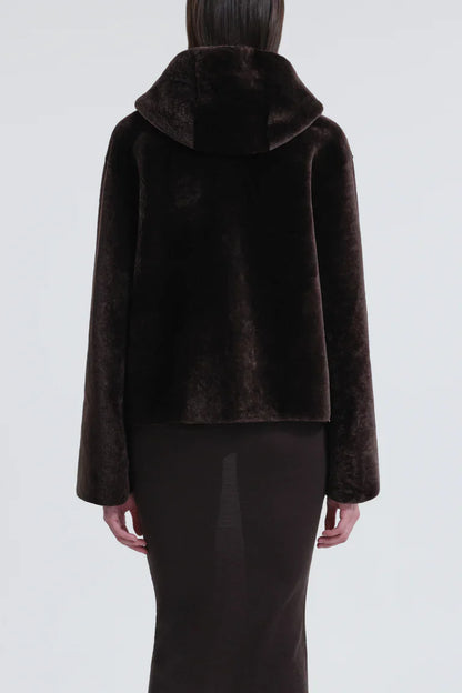 Cooper Hooded Shearling Jacket