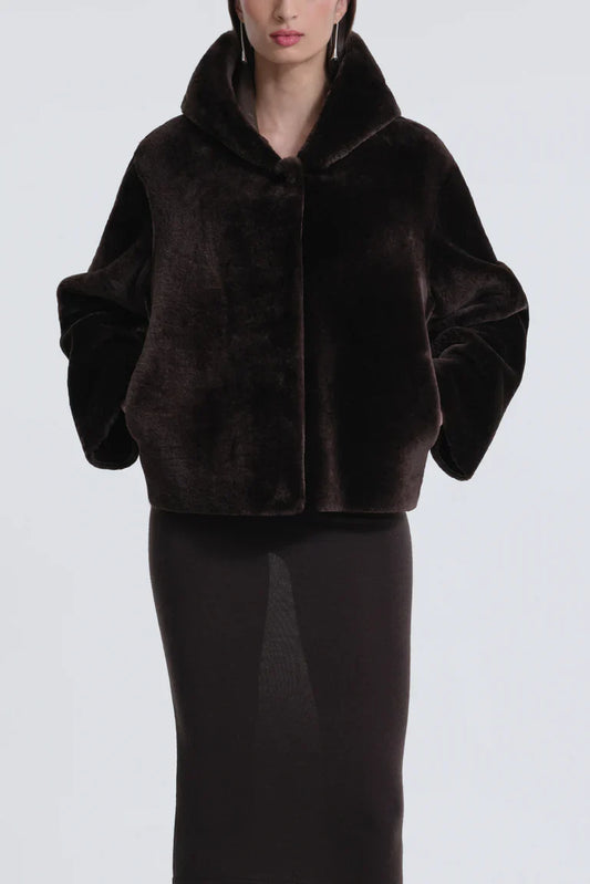 Cooper Hooded Shearling Jacket