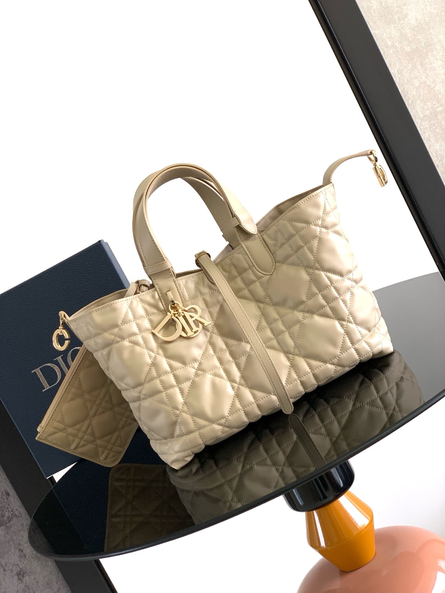 DIOR Small Lady D-Lite Soft Tote Bag