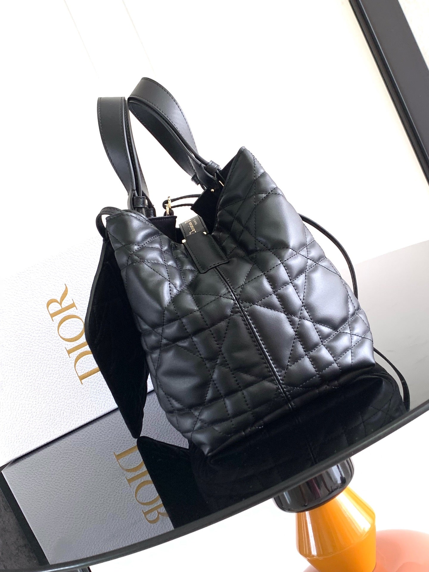DIOR Small Lady D-Lite Soft Tote Bag