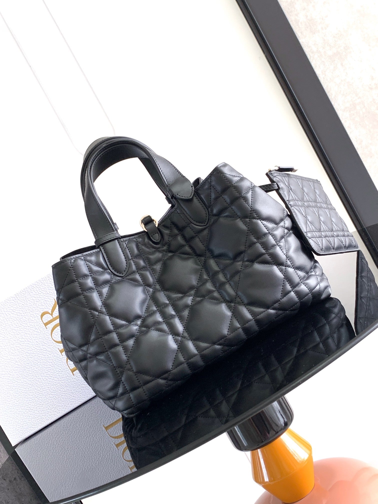 DIOR Small Lady D-Lite Soft Tote Bag