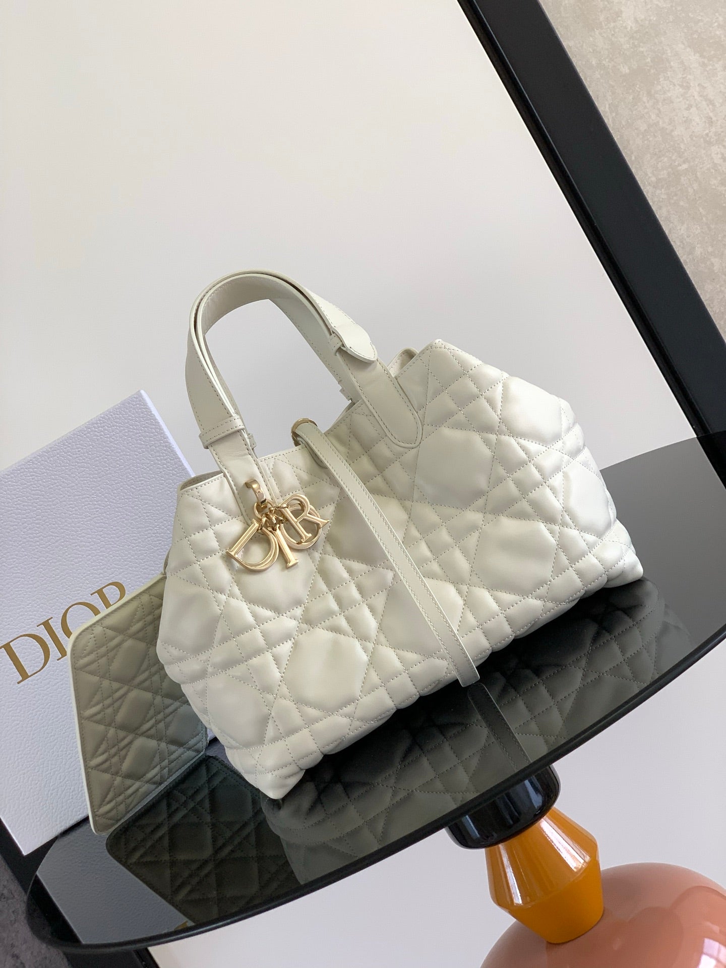 DIOR Small Lady D-Lite Soft Tote Bag