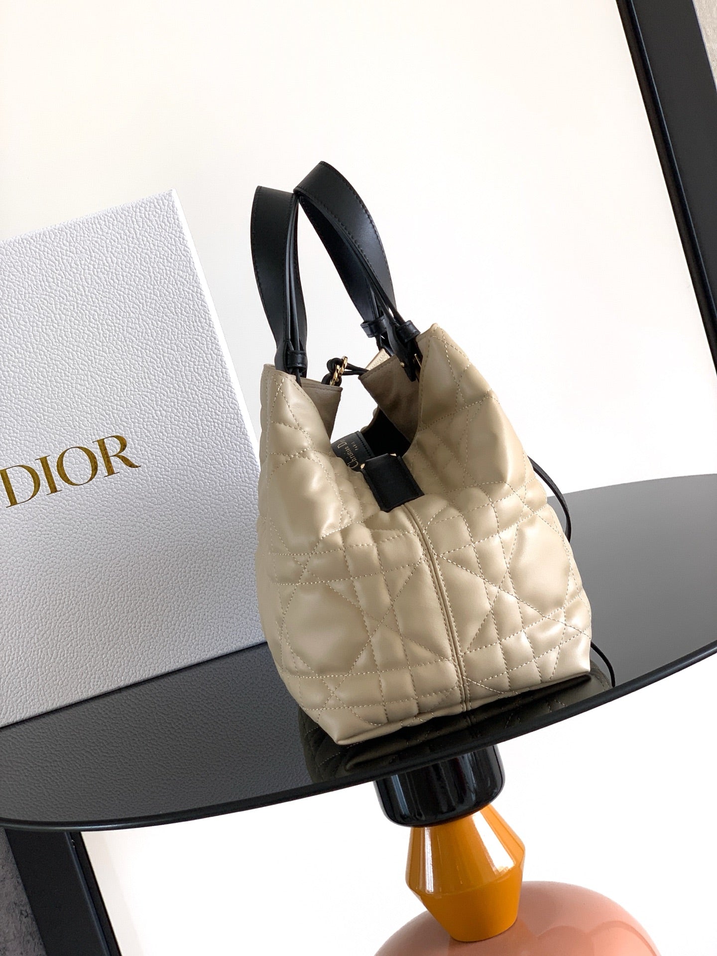 DIOR Small Lady D-Lite Soft Tote Bag
