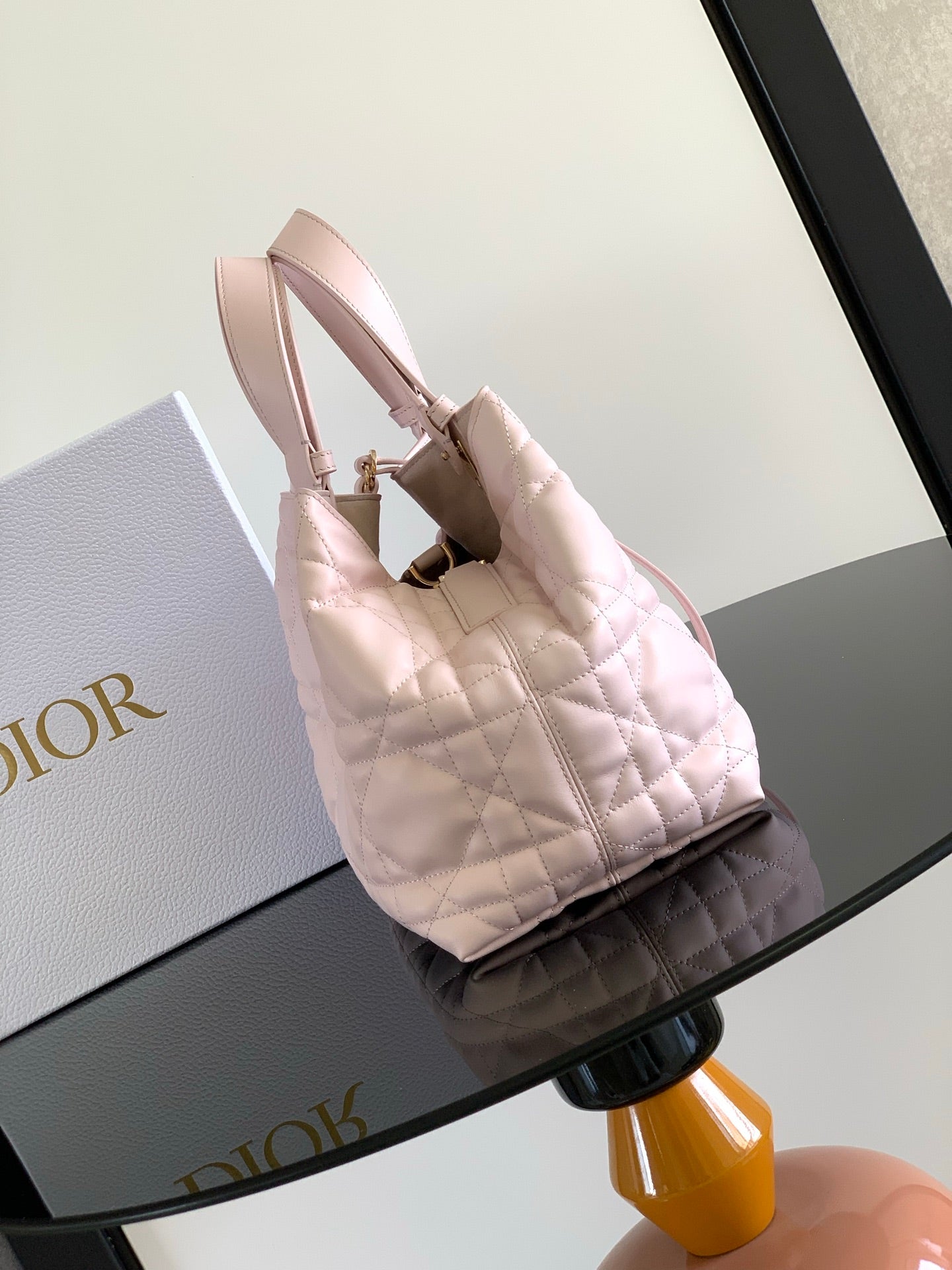 DIOR Small Lady D-Lite Soft Tote Bag