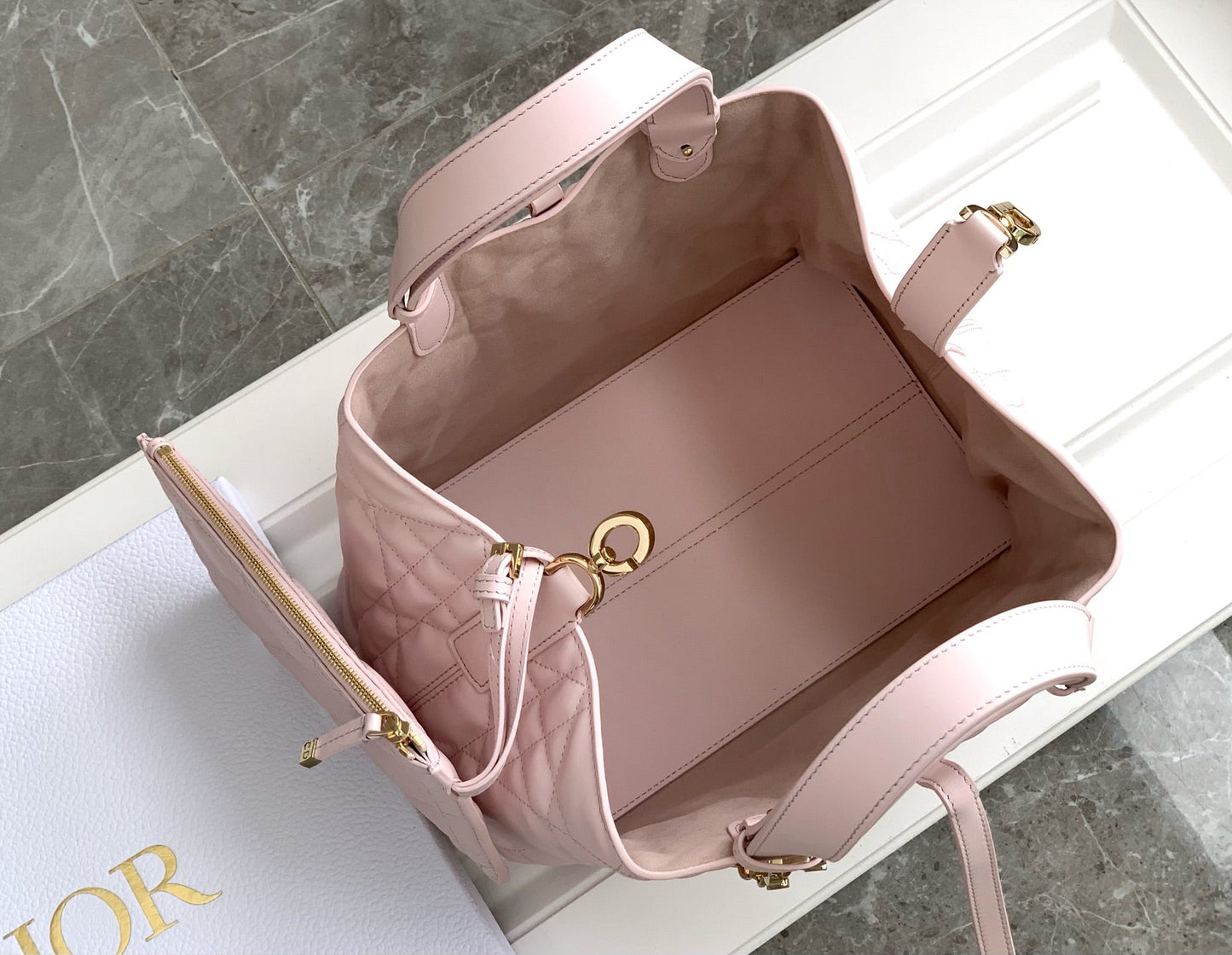 DIOR Small Lady D-Lite Soft Tote Bag