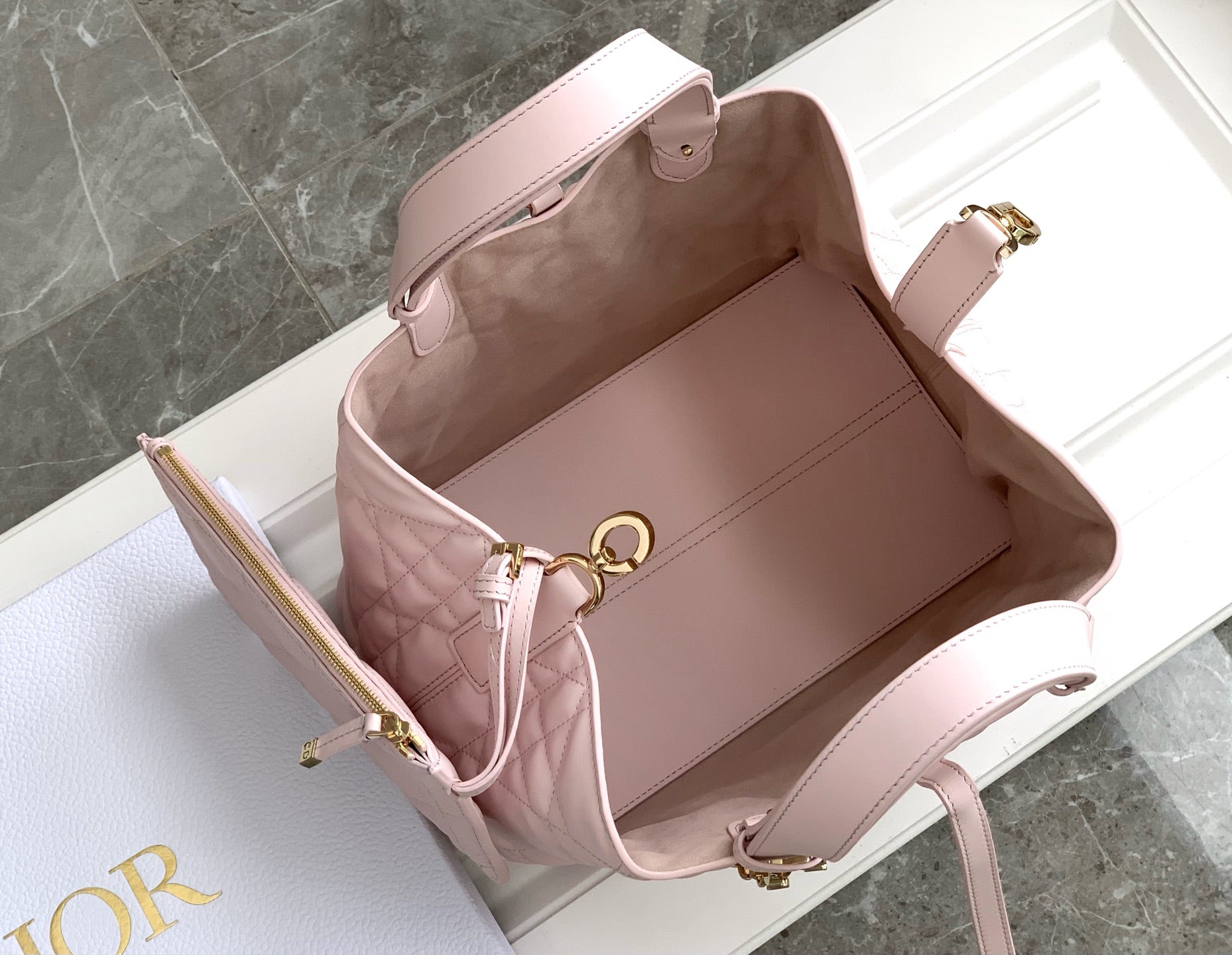 DIOR Small Lady D-Lite Soft Tote Bag
