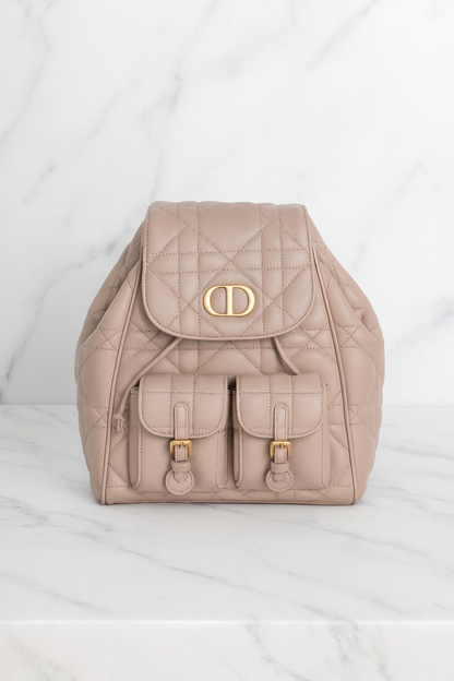 Dior-Caro-Backpack-Apricot-