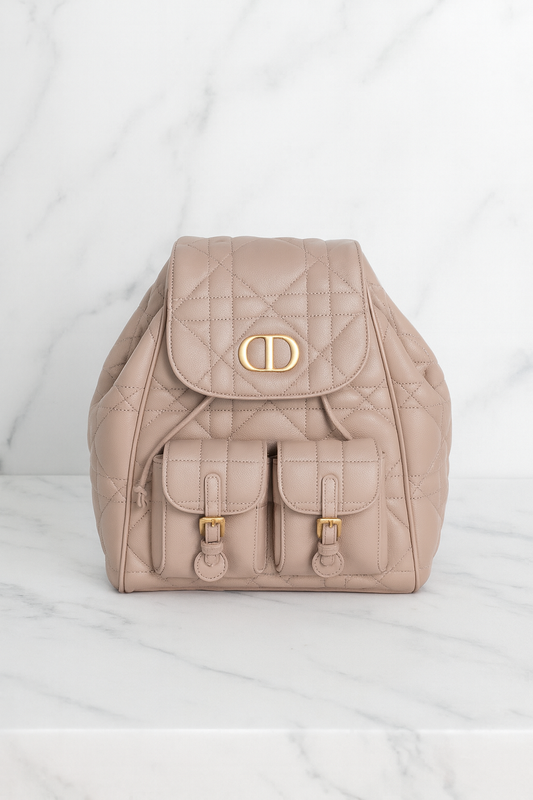 Dior-Caro-Backpack-Apricot-