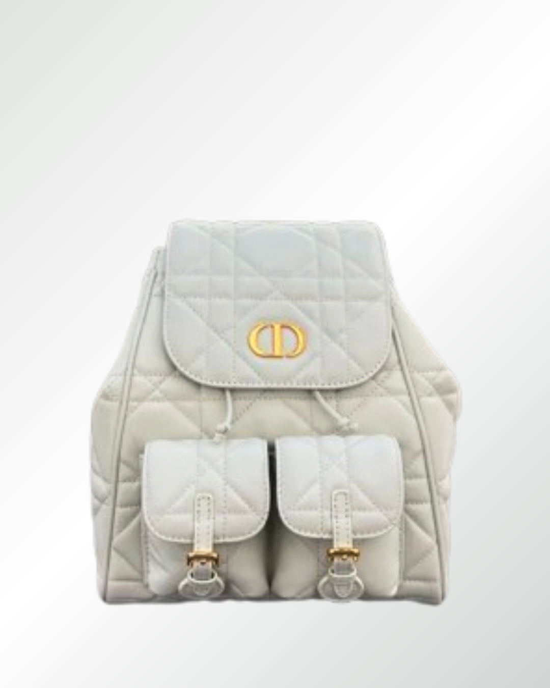Dior Caro Backpack White