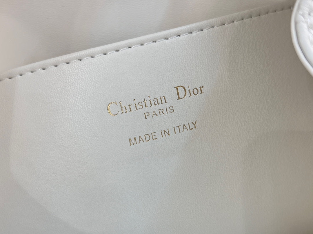 Dior Caro Backpack White