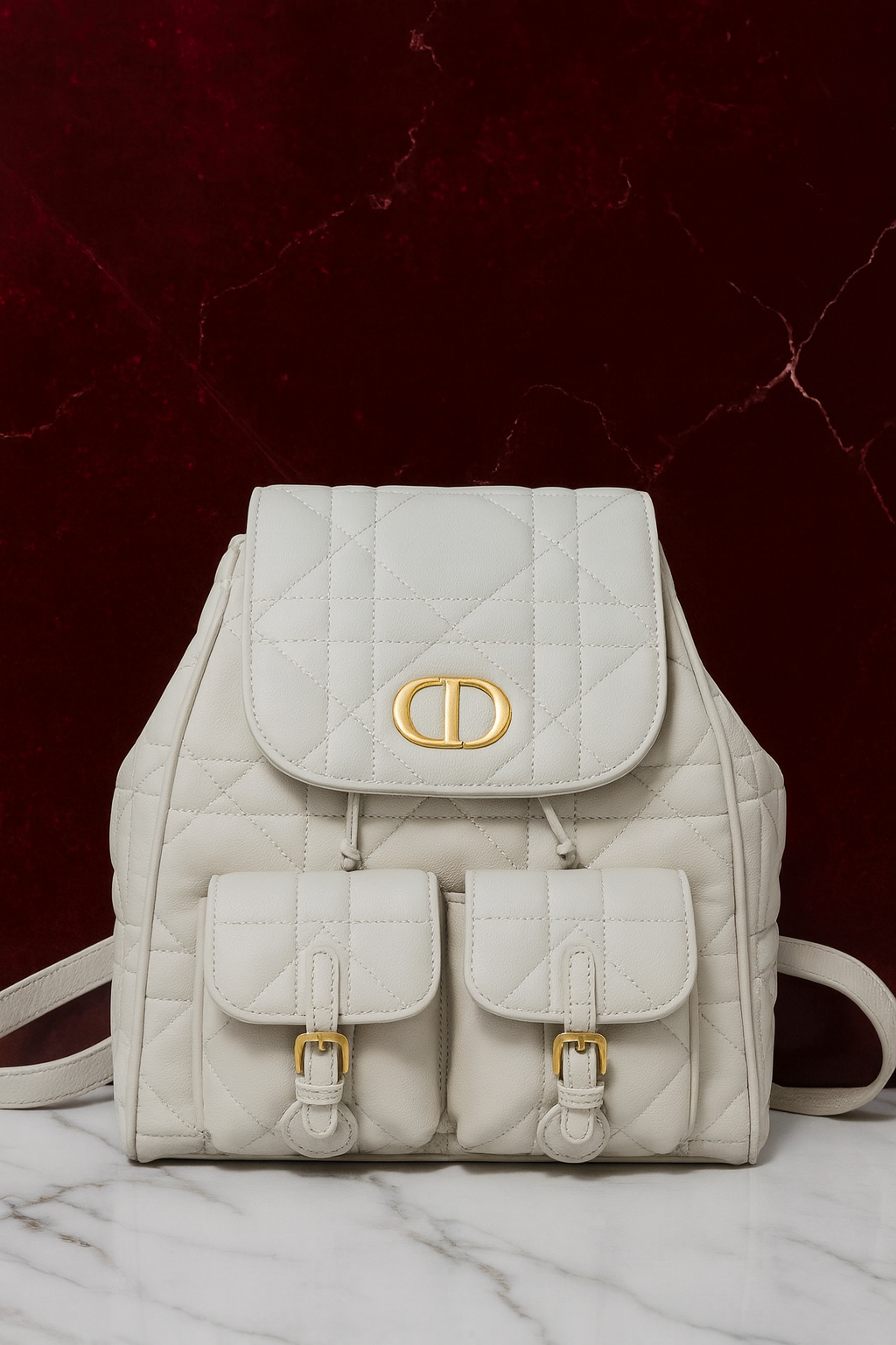 Dior-Caro-Backpack-White-