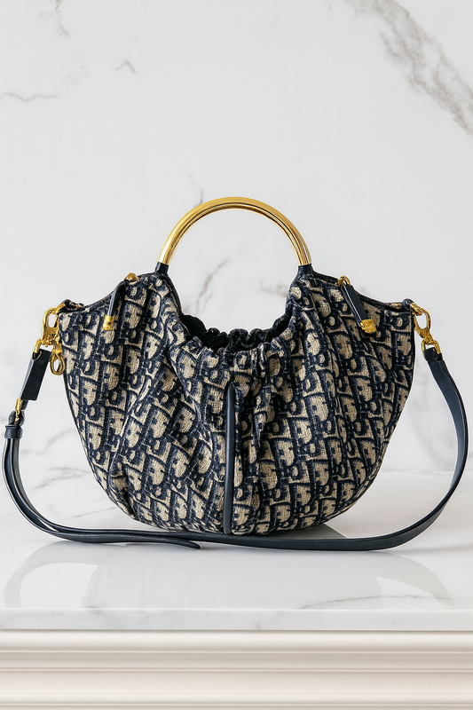Dior Dumpling Bag Blue