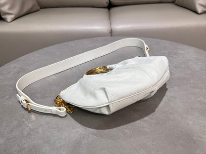 Dior Dumpling Bag White