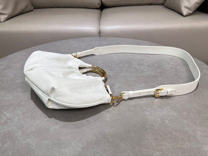 Dior Dumpling Bag White