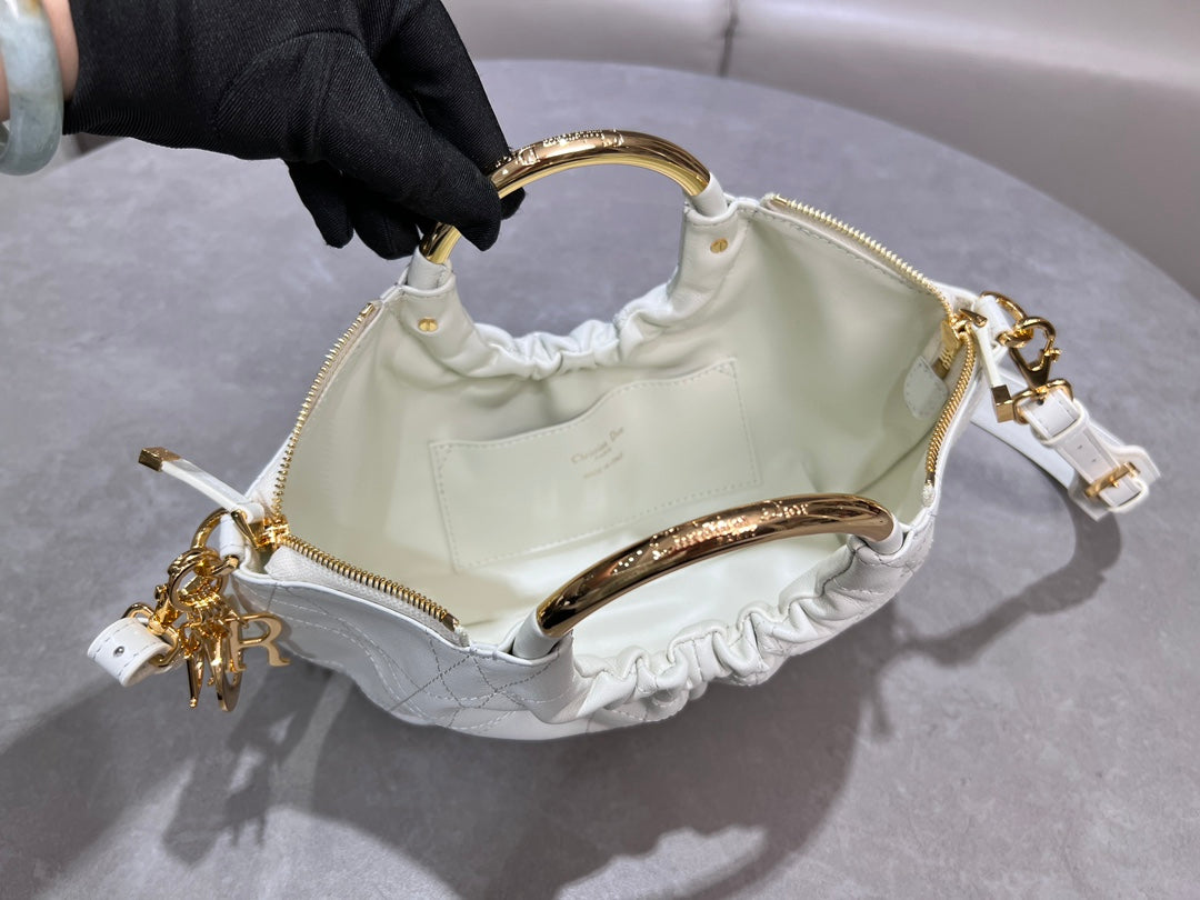 Dior Dumpling Bag White