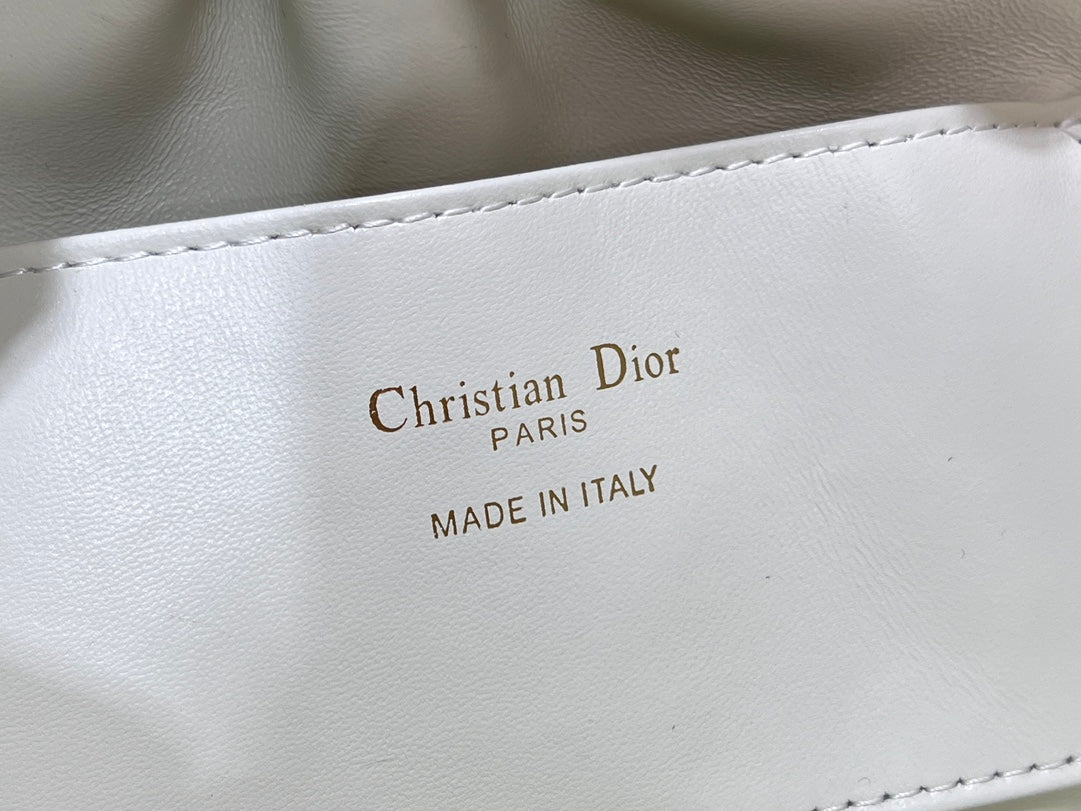 Dior Dumpling Bag White