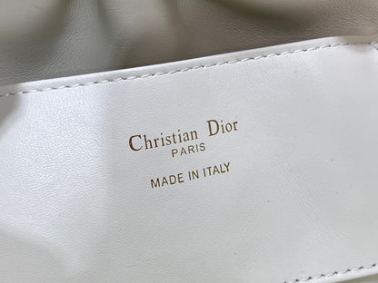 Dior Dumpling Bag White
