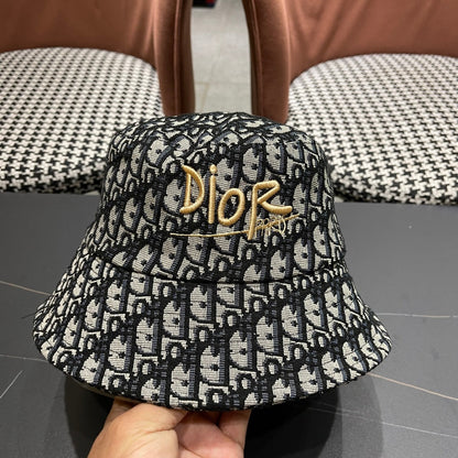 Dior Oblique Embroidered Bucket Hat
