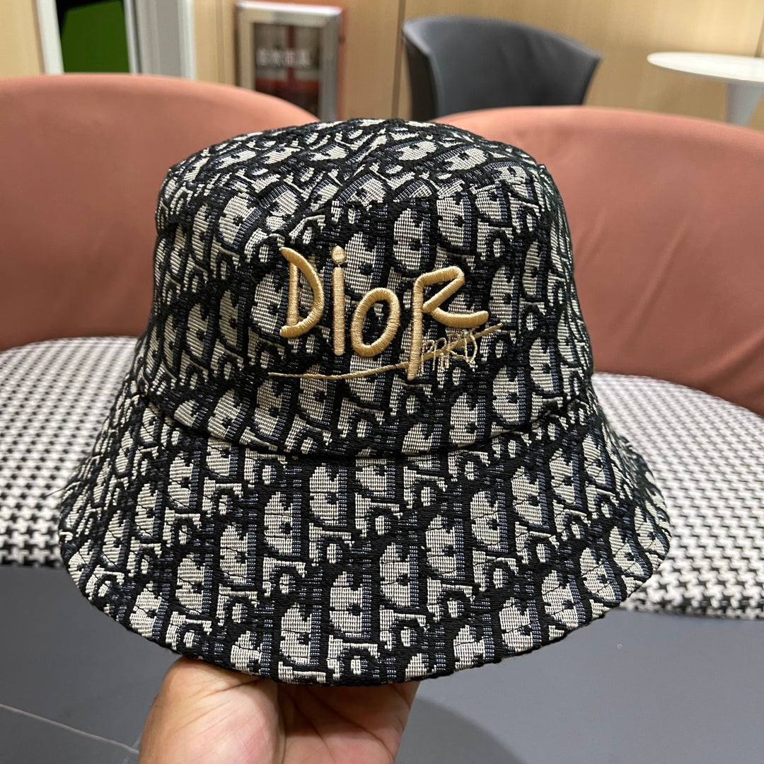 Dior Oblique Embroidered Bucket Hat