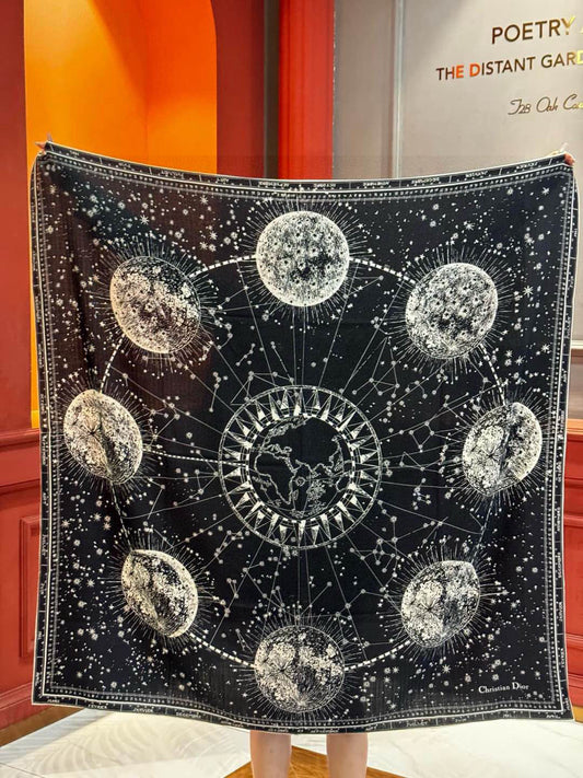 Dior Cosmic Astrology Phases of the Moon Scarf