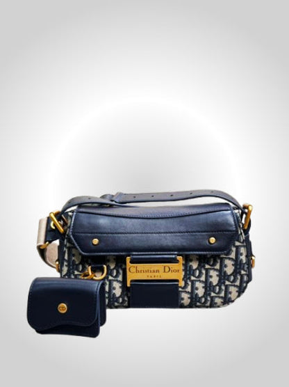 Dior Streetchic Bag in Blue Dior Oblique Jacquard