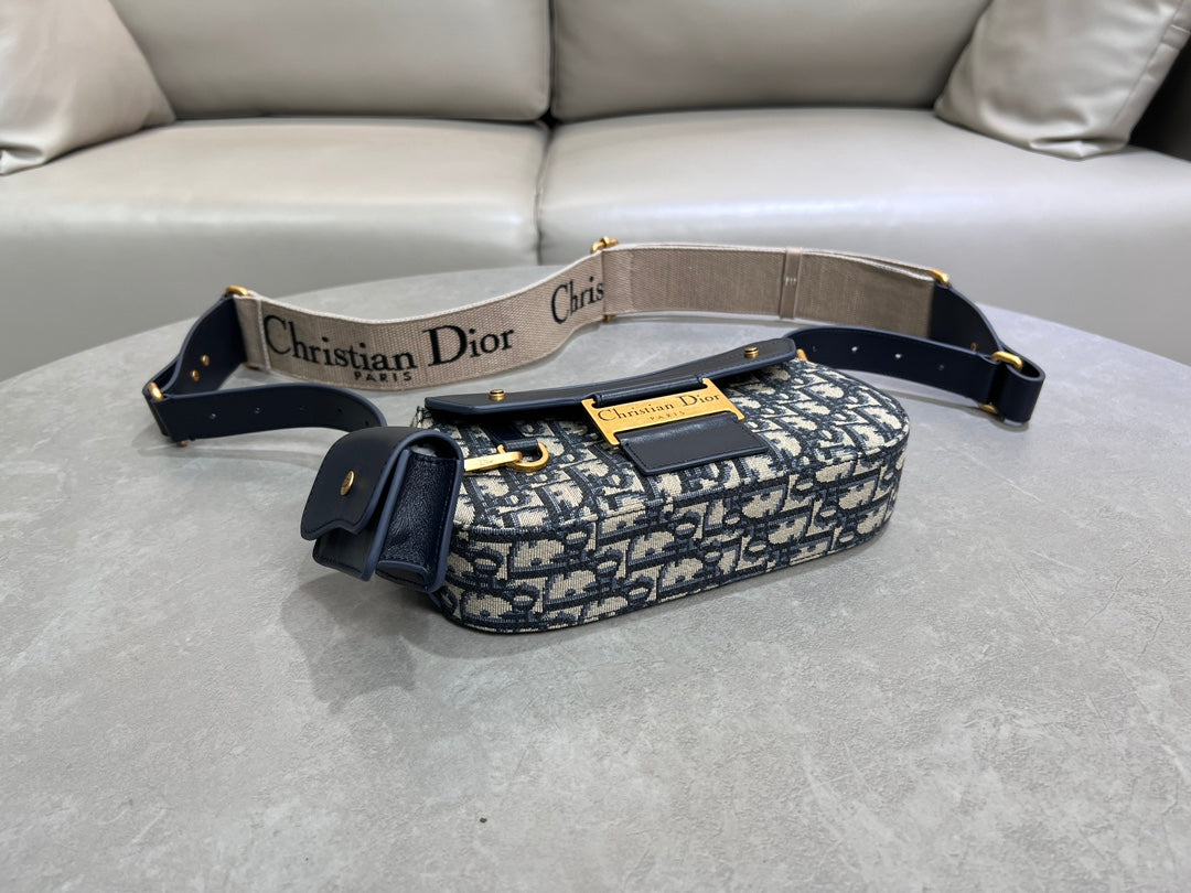 Dior Streetchic Bag in Blue Dior Oblique Jacquard