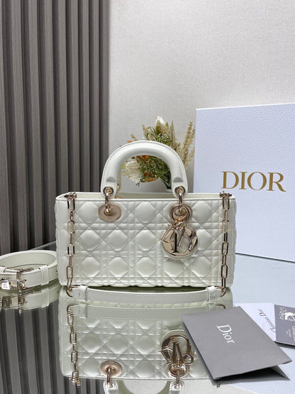 The Soft Dior Caro Bag White