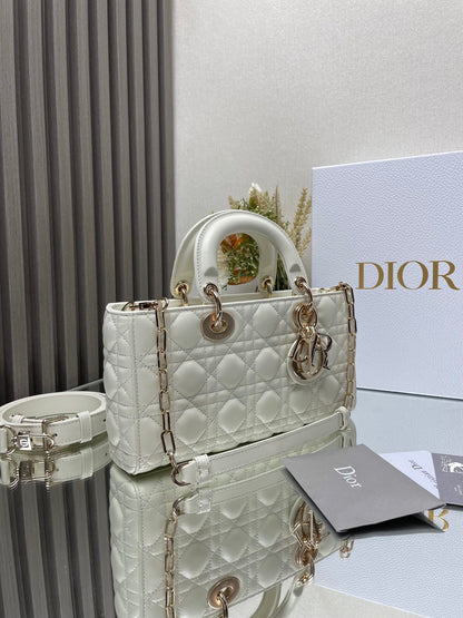 The Soft Dior Caro Bag White