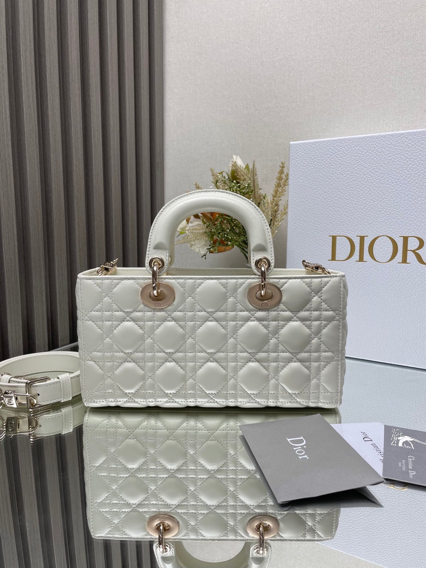 The Soft Dior Caro Bag White