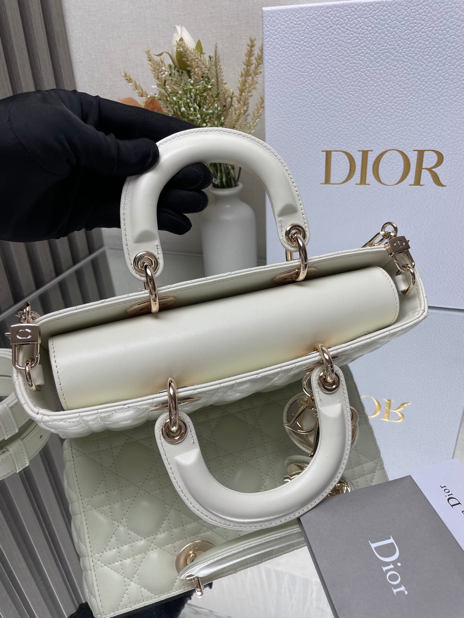 The Soft Dior Caro Bag White
