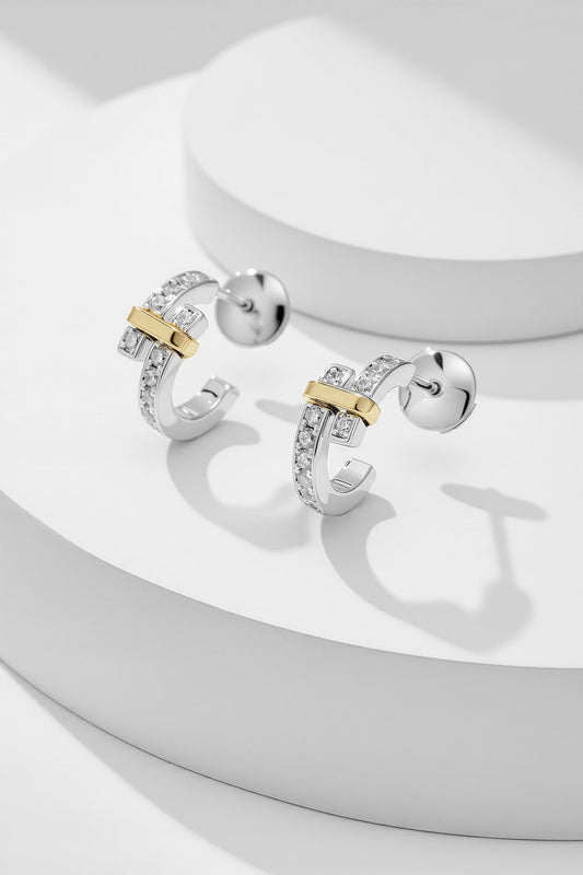 Tiffany Edge Hoop Earrings