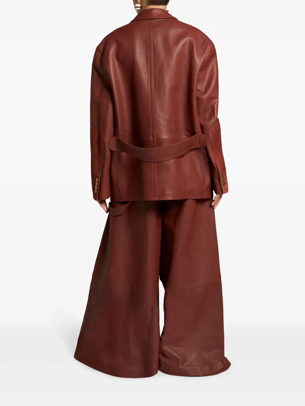 Etro Single-Breasted Leather Blazer