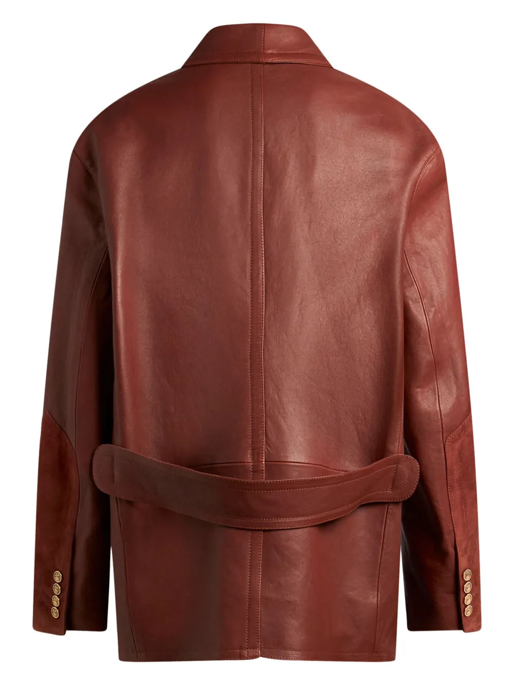 Etro Single-Breasted Leather Blazer