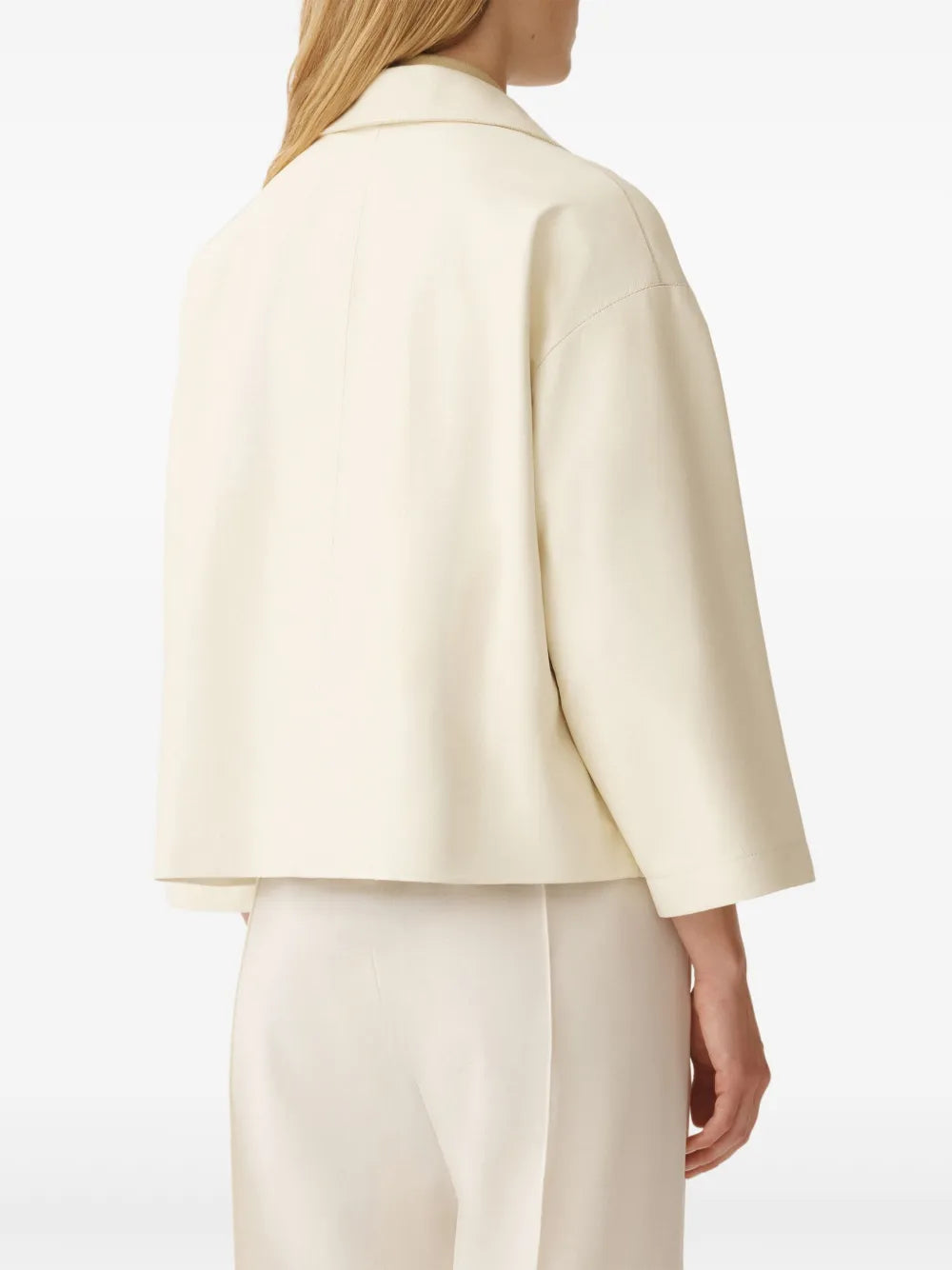 Fabiana Filippi Ivory Leather Jacket