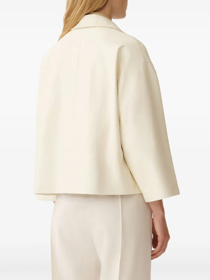 Fabiana Filippi Ivory Leather Jacket