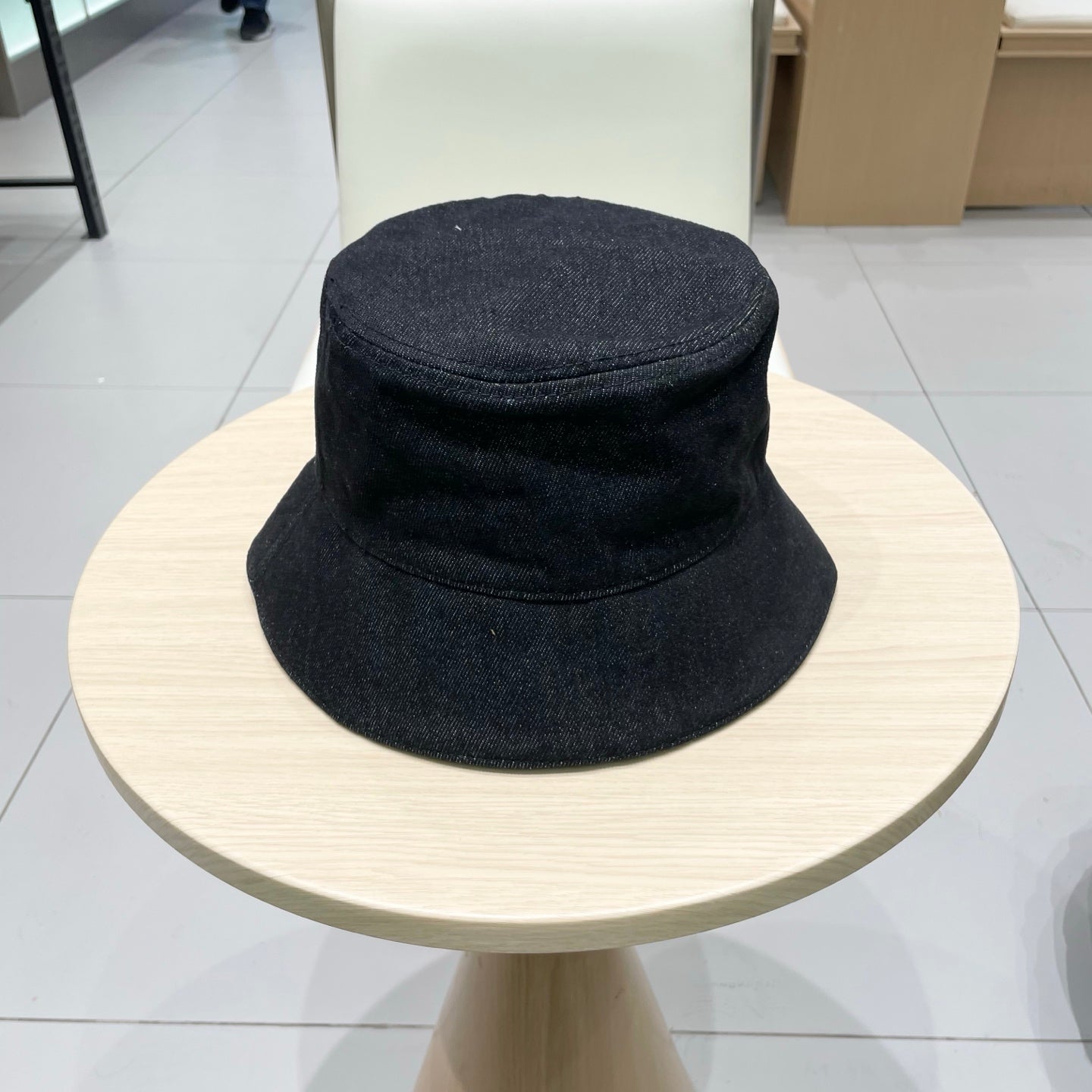 Gucci Denim Bucket Hat with Logo Print