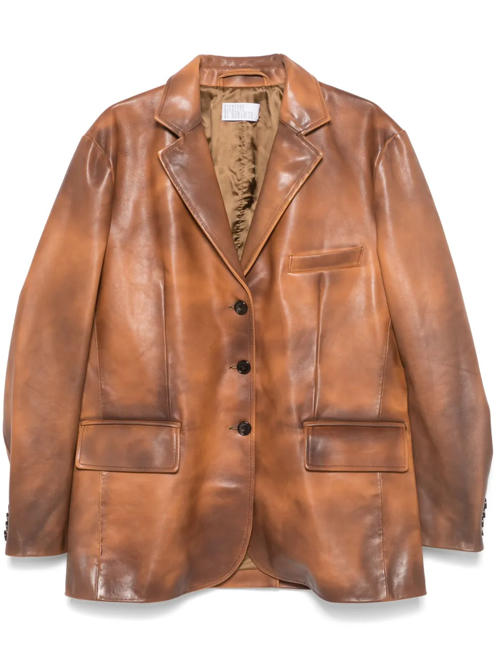 Giuseppe Zanotti Distressed Leather Blazer
