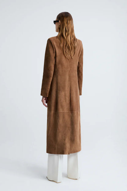 Gotham Sleek Suede Coat