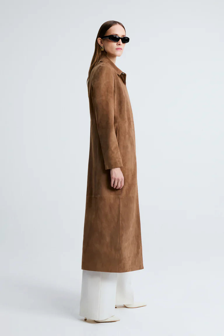 Gotham Sleek Suede Coat