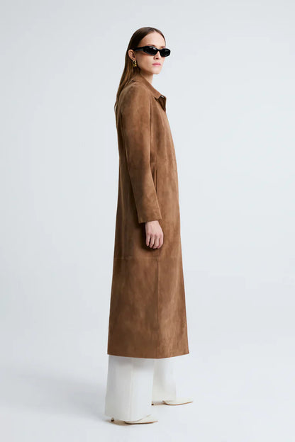 Gotham Sleek Suede Coat