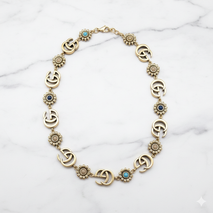 Gucci Flower Choker Necklace
