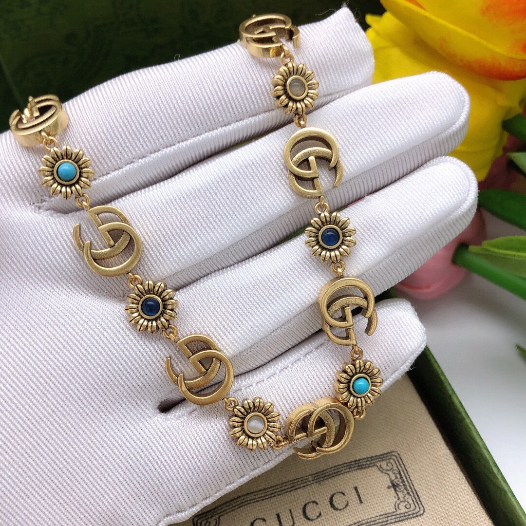 Gucci Flower Choker Necklace