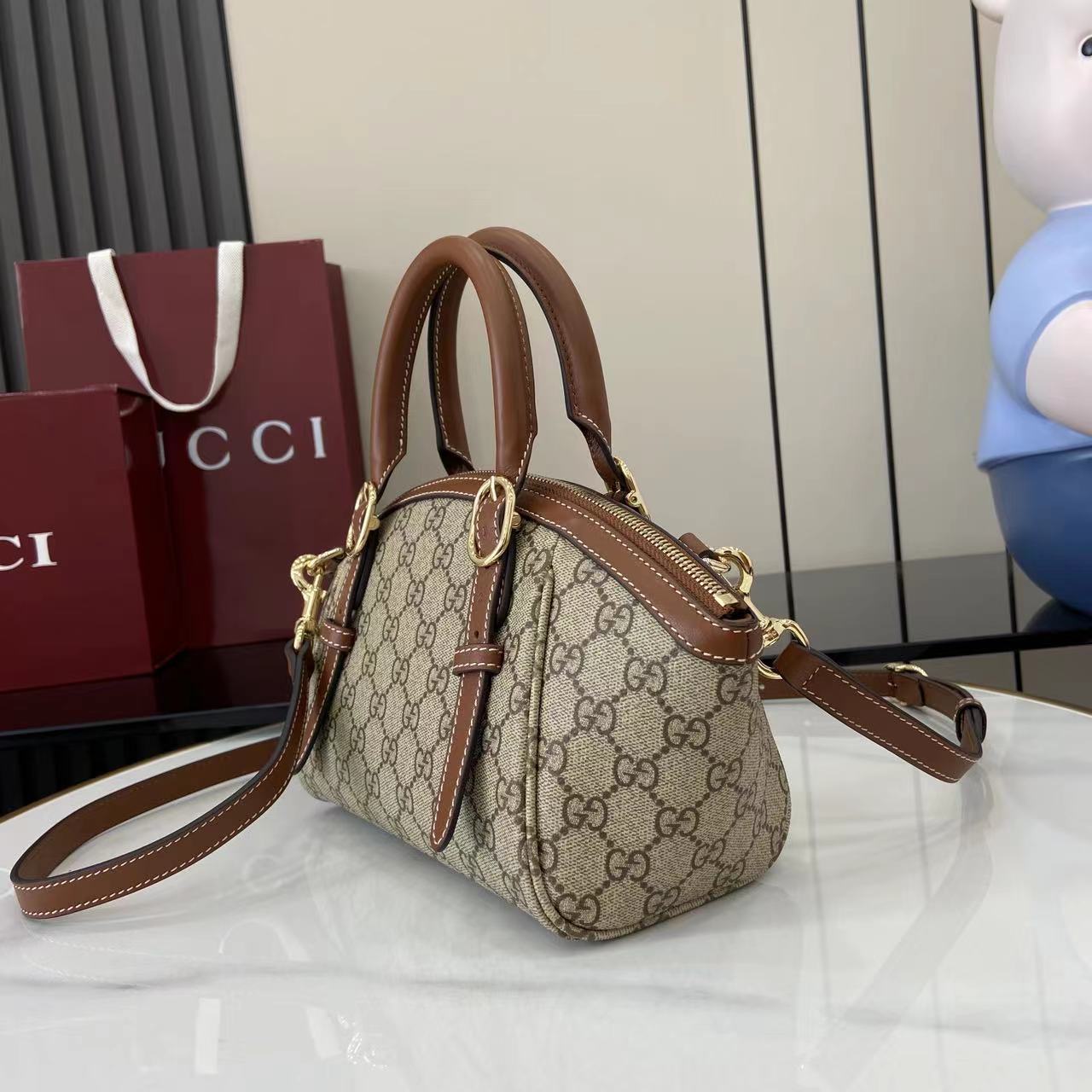 Gucci GG Emblem Handbag
